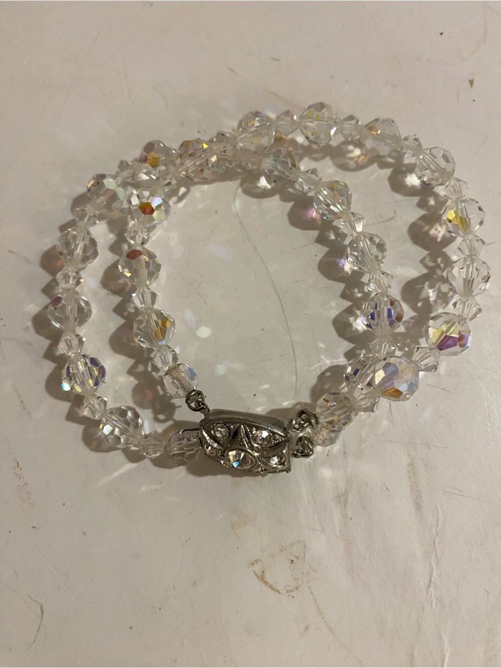 Double Strand Glass Bead Bracelet 7 inches (RR)